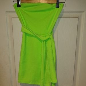 Brand New Neon Green Skort Style Romper